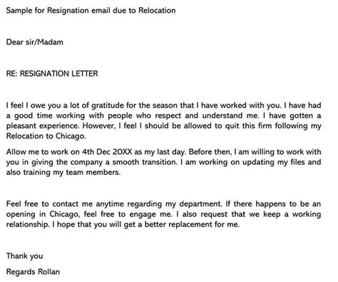 Resign Letter Due To Covid