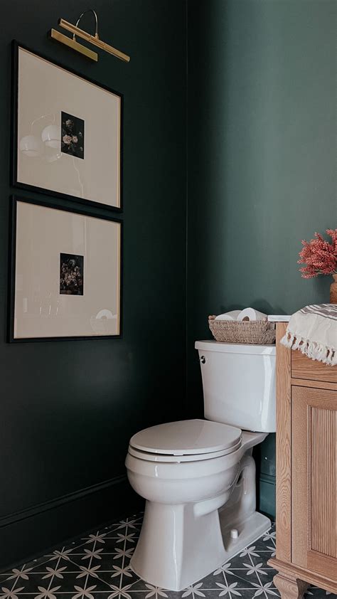 Our Moody Powder Room Reveal A Thoughtful Place