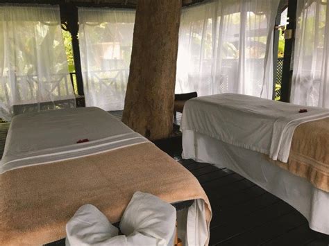 Massage Tables In An Outdoor Canopy Room Jamaica In October Our