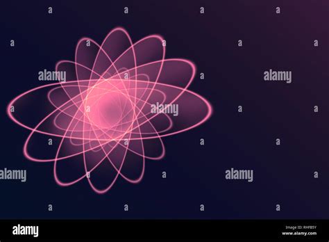 Theme Of Physics Atomic Nucleus Cosmos Astronomy Stock Photo Alamy