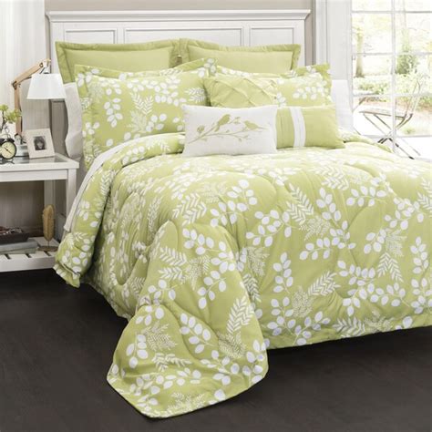 Shop Lush Decor Leafs 8 Piece Comforter Set Free Shipping Today