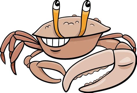 Cartoon Fiddler Crab Comic Animal Character 2212087 Vector Art At Vecteezy