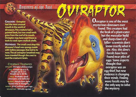 Oviraptor Weird N Wild Creatures Wiki Fandom