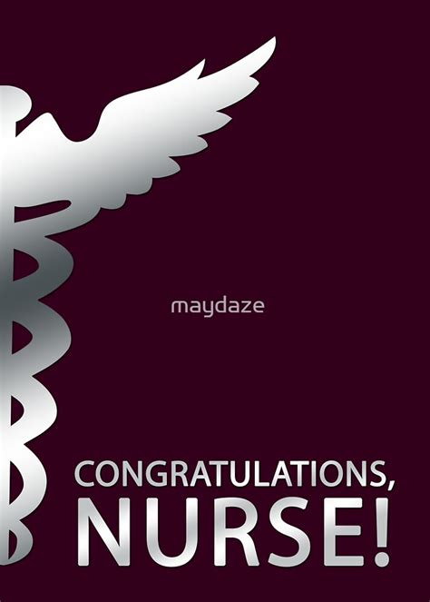 Congratulations Nurse By Maydaze Redbubble