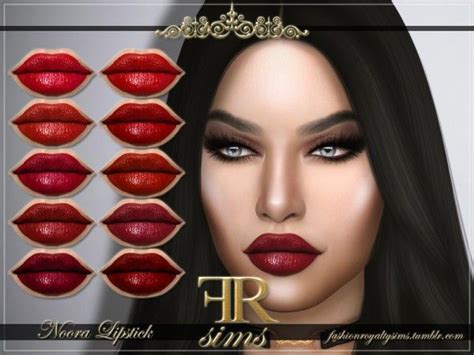 The Sims Resource Noora Lipstick By Fashionroyaltysims Sims 4