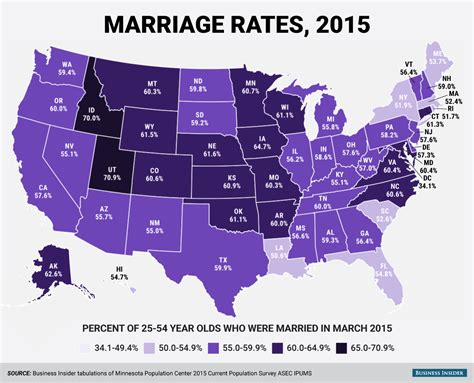 2 Maps Show How Marriage Has Changed In America During The