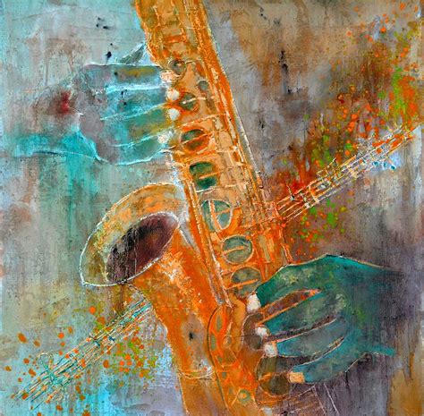 Saxophone Painting By Pol Ledent Fine Art America