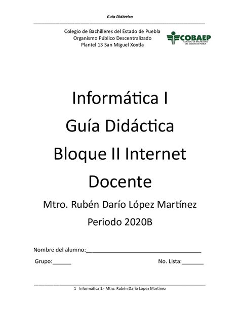 Calaméo Guia Didactica Bloque 2 Informatica 1 2020b