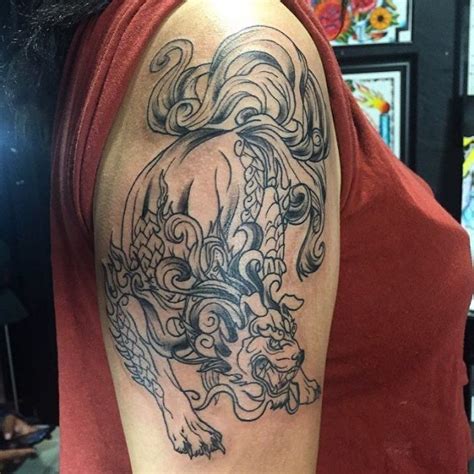 75+ Fantastic Foo Dog Tattoo Ideas– A Creature Rich In Symbolic Meaning