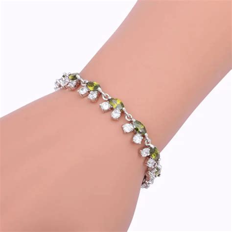 Excellent Zircon Design Silver Charm Bracelets For Women 2016 Light