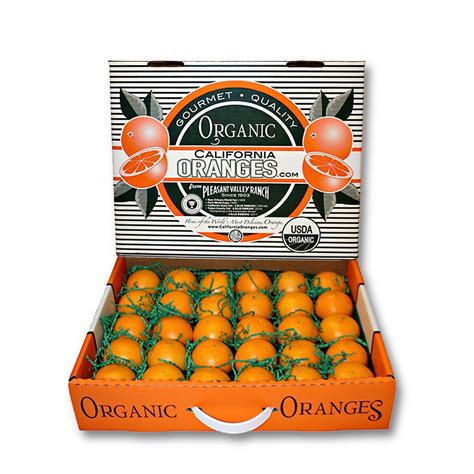 Outstanding Snack Size T Box Organic California Navel Oranges