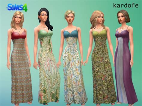 Kardofeprinted Dressrecolor The Sims 4 Catalog