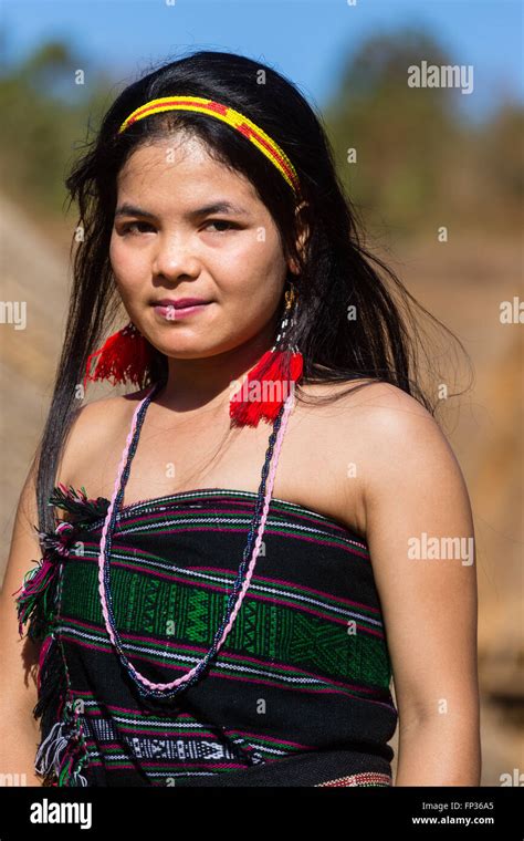 Phnong Woman In Traditional Costume Ethnic Minority Pnong Bunong Senmonorom Sen Monorom