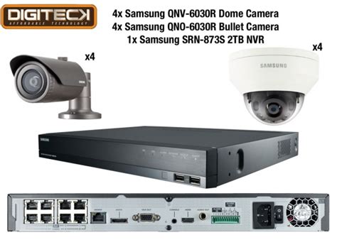 Samsung Mp Cctv Security Package Camera Full Hd P Ip Poe Tb