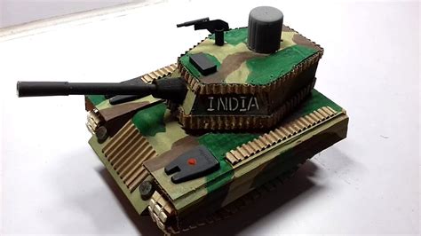 How To Make Indian Army Tank From Cardboard 3d Model Indian Army