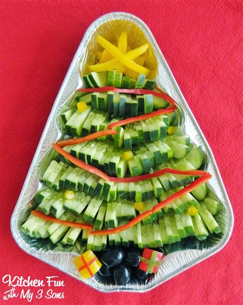 Resemble a decorated christmas tree. Veggie Christmas Tree - Kitchen Fun With My 3 Sons