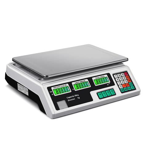 Digital Weight Scale 60lb 30kg Meat Food Fruit Produce Price Electrical