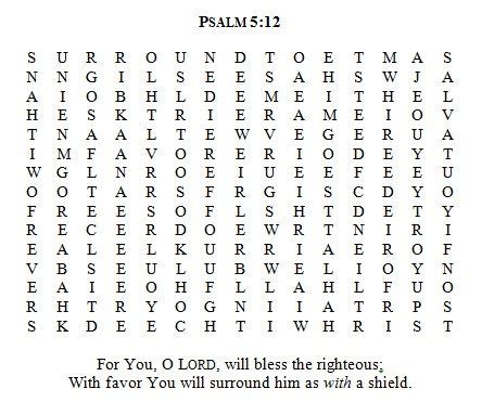 Psalm 5 12 For You O LORD Will Bless The Righteous With Favor You