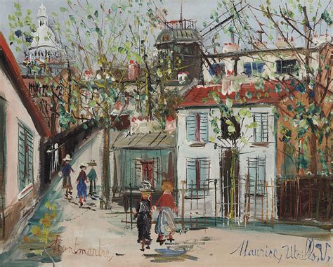 Maurice Utrillo 1883 1955 Maquis à Montmartresigned Maurice