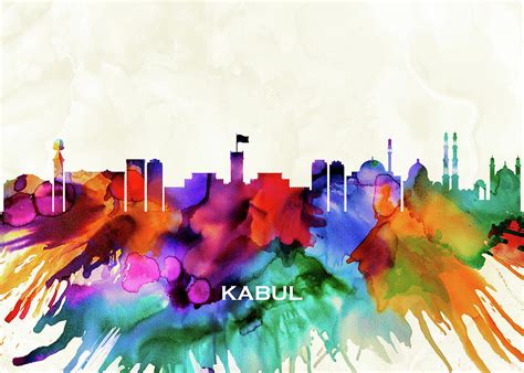 Kabul Skyline Mixed Media By Nextway Art Fine Art America