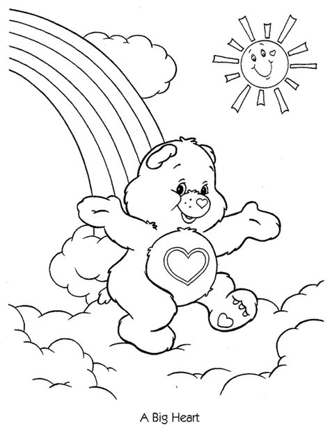 This adorable coloring sheet features two polar bear cubs playing while the mommy (or daddy) bear watches. Cheer Bear Coloring Pages - Coloring Home