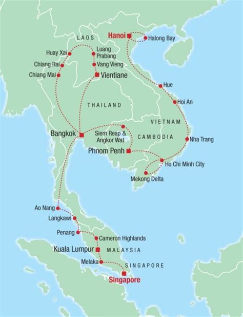 Map Of Thailand And Malaysia Islands Maps Of The World