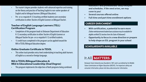 TESOL Program YouTube