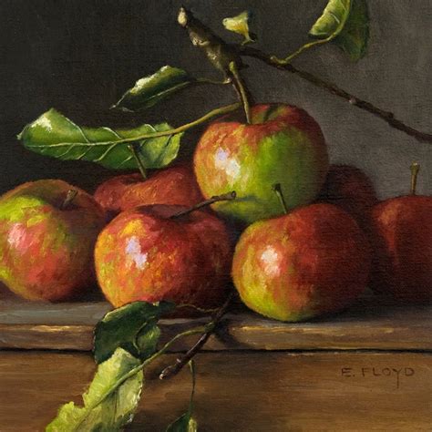 Heirloom Apples — Elizabeth Floyd Still Life Painting Apple Painting