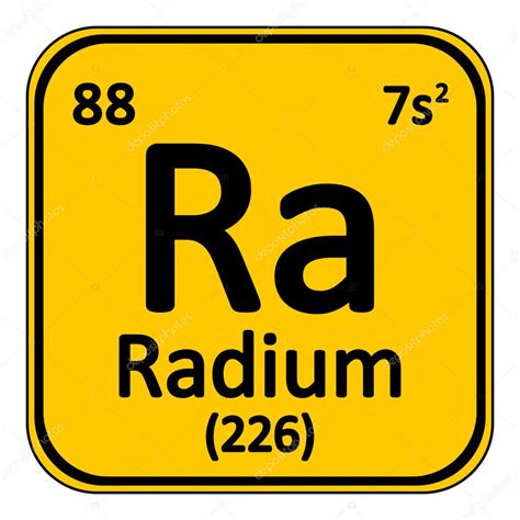 Periodic Table Element Radium Icon Stock Vector Image By Konstsem