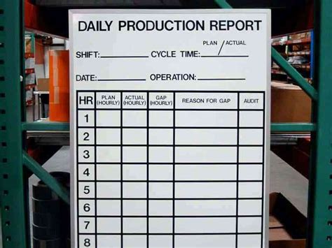 Track projects, products, promotions, sales, and other advertising timelines with this production schedule. Lean & 5S Supplies - Visual Workplace, Inc.