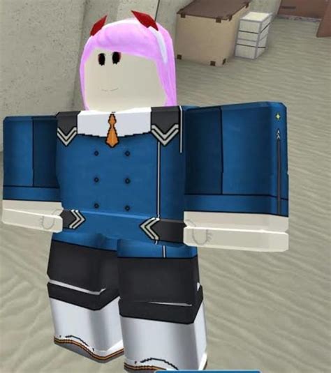 Zero Two Aka Ace Pilot In Roblox Arsenal Darling In The Franxx Know