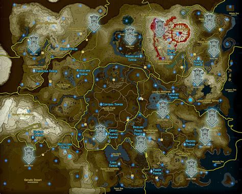 All Shrine Map Botw