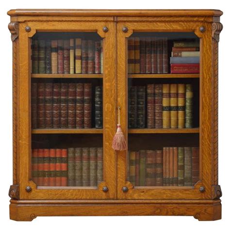 Massive Profusely Carved Oak Victorian Bookcase At 1stdibs