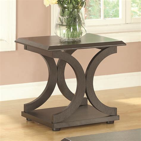 Coaster 703140 C Shaped End Table Value City Furniture End Tables