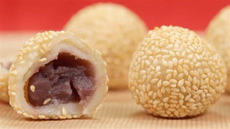 Sesame Balls Recipe Chinese Dessert Jian Dui Goma Dango Cooking