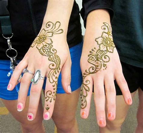 Permanent Henna Tattoo Artist Mehndi Inspired Permanent Tattoo