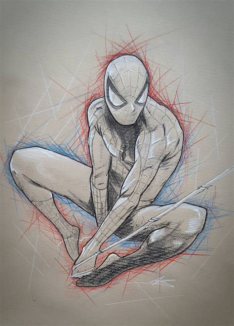 Spiderman Sketch I Did Spiderman Art Sketch Spiderman Sketches Art