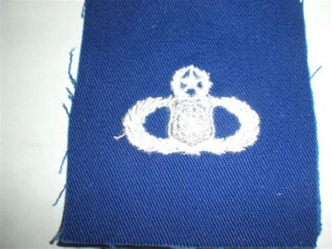 Usaf Weapons Controller 9 Level Badge Blue Twill Ebay