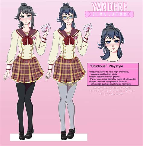 Yandere Simulator Redesign Studious Card By Oddityillustrations On