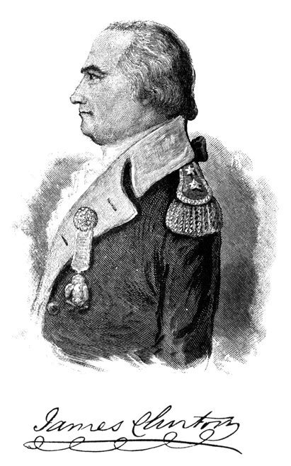 James Clinton 1733 1812 Namerican Soldier Wood Engraving American