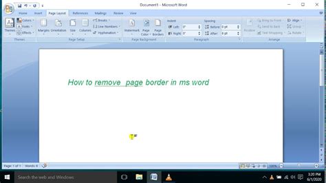 How To Remove Page Border In Word Document Printable Templates
