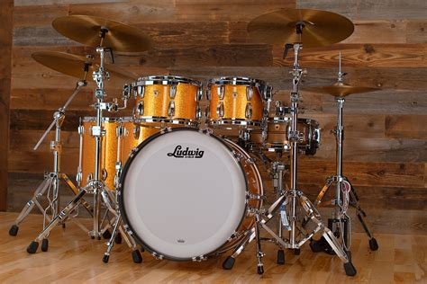 Ludwig Legacy Maple 5 Piece Drum Kit Gold Sparkle Drumazon