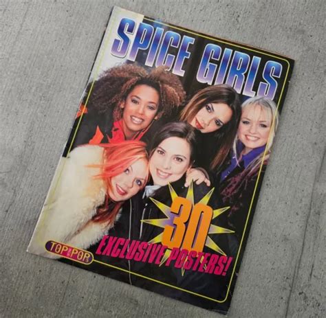 The Spice Girls Poster Book Top Of The Pops Magazine Totp 90s Music Pop