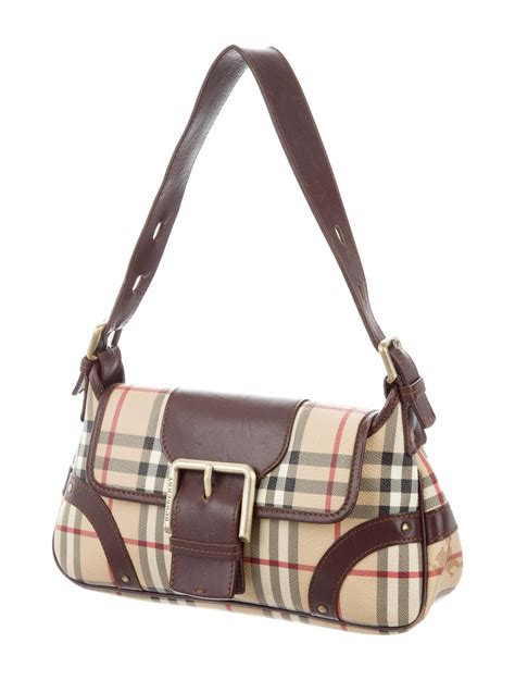 Burberry Nova Check Shoulder Bag Handbags Bur75773 The Realreal
