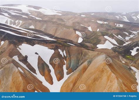 Valley Of National Park Landmannalaugariceland Stock Photo Image Of