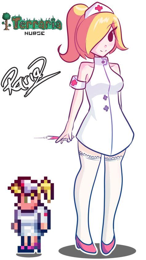 Nurse Terraria By Rariaz On Deviantart Terrarium Videogames Video Game Characters