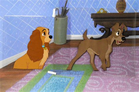 Lady And The Tramp Opc Disney Vintage Castle Fine Art