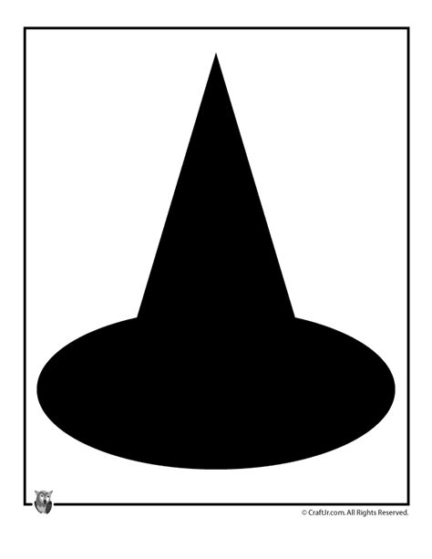 Free Printable Witch Hat Template Printable Word Searches