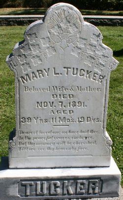 Mary L Tucker Find A Grave Memorial
