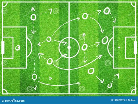 Football Soccer Game Strategy Stock Illustration Illustration Of